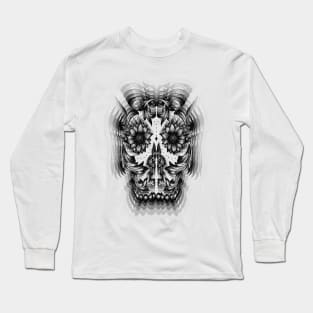 Sugarskull, Ornament Skull,  trippy,psychedelic Long Sleeve T-Shirt